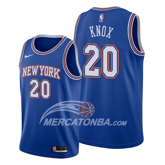 Maglia New York Knicks Kevin Knox Statement Blu